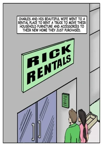 Rent- illustrated interracial