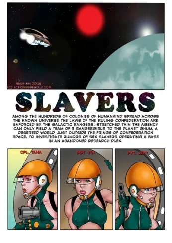 Slavers Action Babe Gold Si Fi Fiction