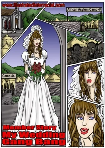 My Wedding GangBang- illustrated interracial