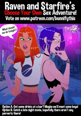 Raven and Starfire’s Night Out CYOA – Teen Titans Fun