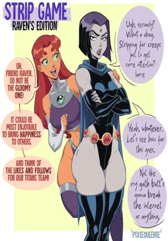 Strip Game: Raven Edition (Teen Titans)
