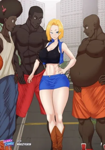 Android 18 visits South City [Kenny Comix]